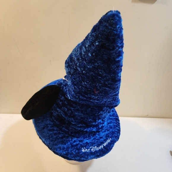 Disney parks Blue Mickey Mouse Sorceder Fantasia Plush hat OS - Picture 4 of 8